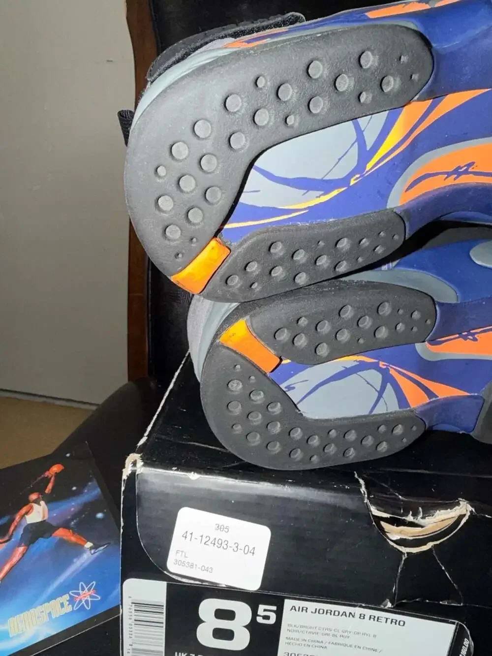 Air Jordan 8 Retro Phoenix Suns Size 8.5 RARE